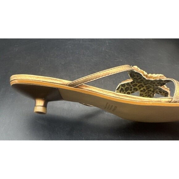 Women’s Carlos by Carlos Santana Beckon Copper Brown Beaded Slip On Sandal Sz 8 - Picture 5 of 15